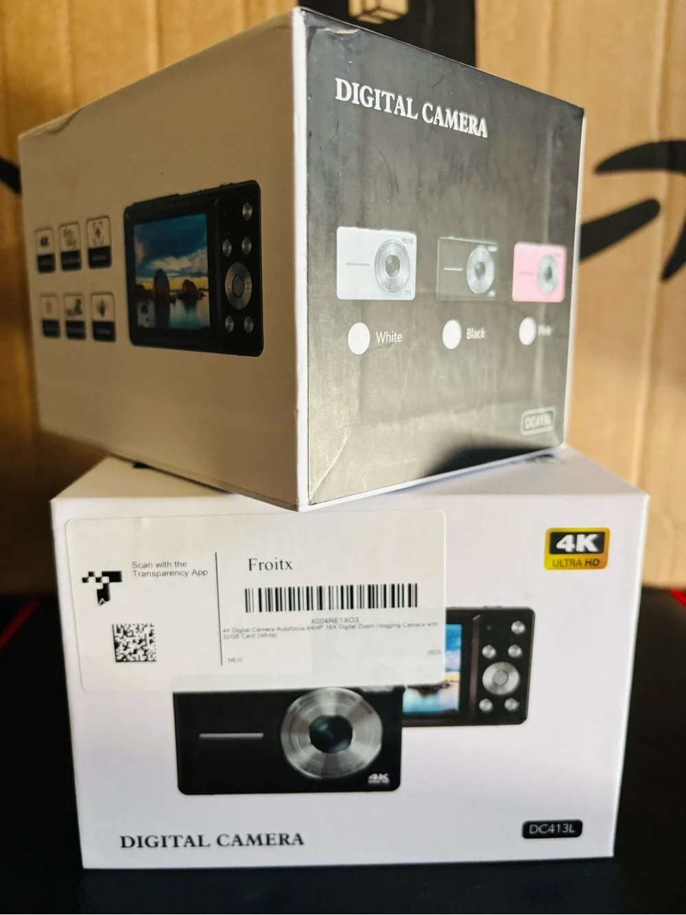 4K Ultra HD Black Compact Digital Camera
